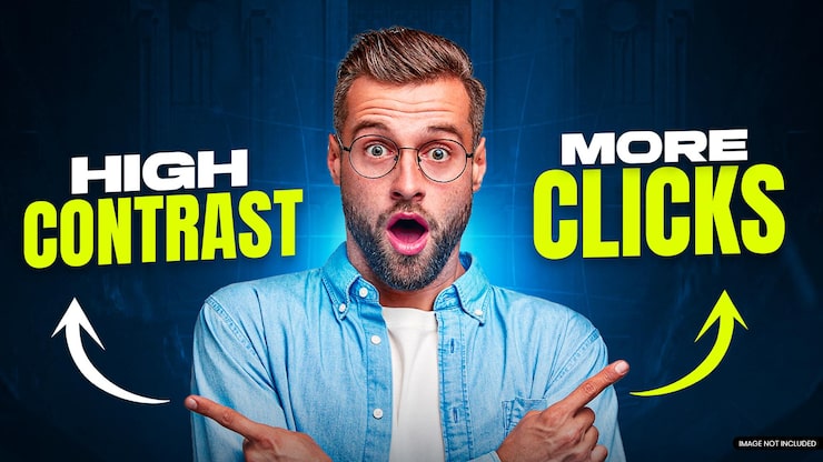 PSD thumbnail youtube kontras tinggi untuk lebih banyak klik