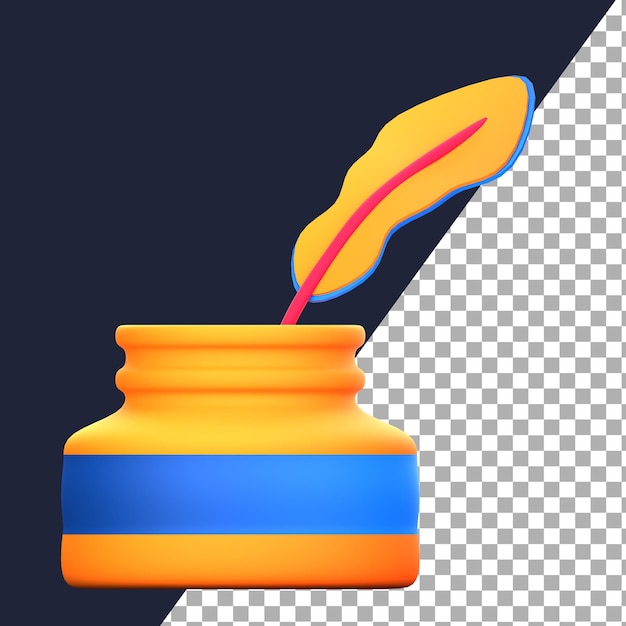 PSD tinta en 3d