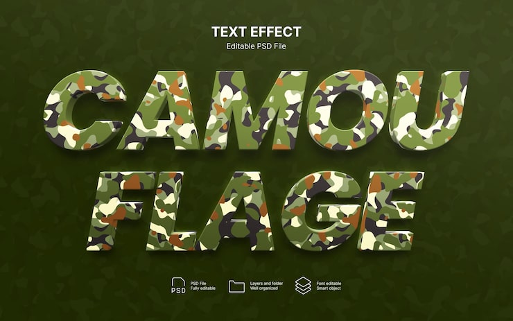 PSD tuch-text-effekt