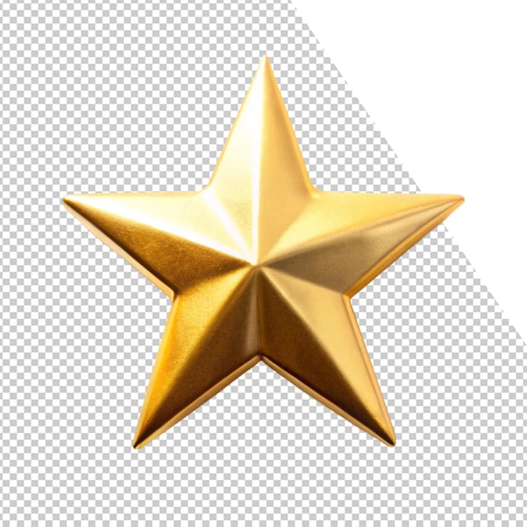 PSD uma estrela dourada com uma estrela é uma estrela.