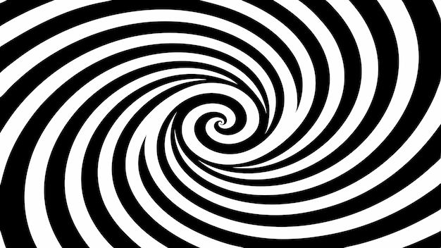 PSD una spirale bianca e nera è una spirale