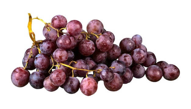 PSD uvas sobre un fondo blanco.
