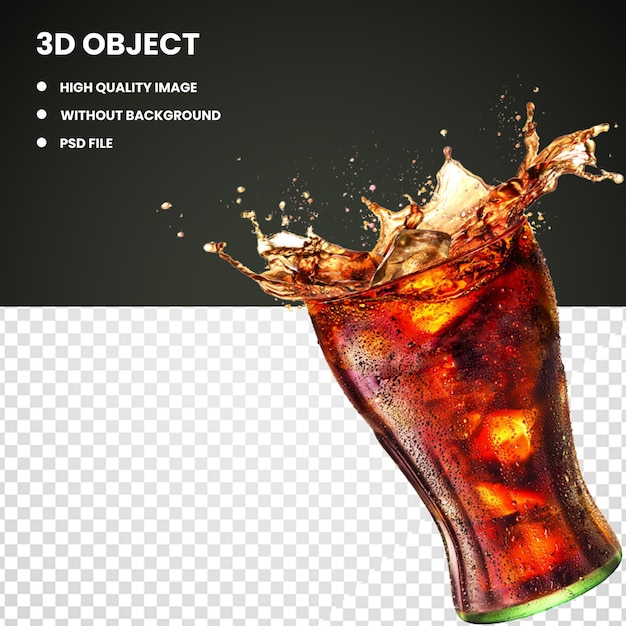 PSD vaso de refresco