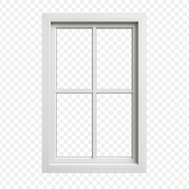 PSD ventana blanca con cuatro paneles