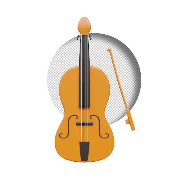 PSD violine 3d-rendering