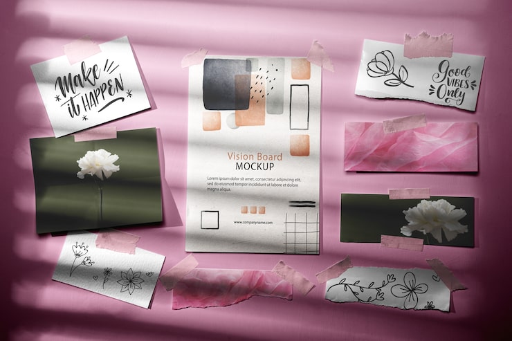 PSD vision-board-modell