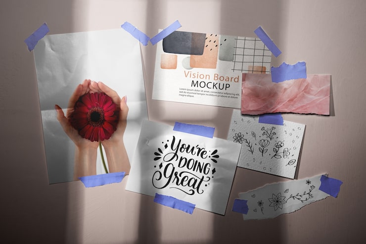 PSD vision-board-modell