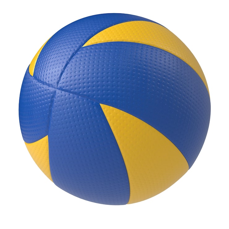 PSD volleyball ball isoliert transparenten hintergrund 3d-rendering