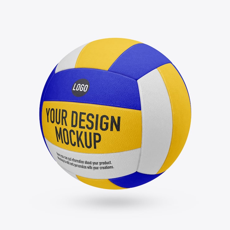 PSD volleyball-modell isoliert