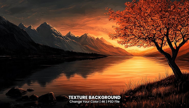 PSD vorderer gosausee est l'un des trois lacs de la texture de la vallée de gosau.