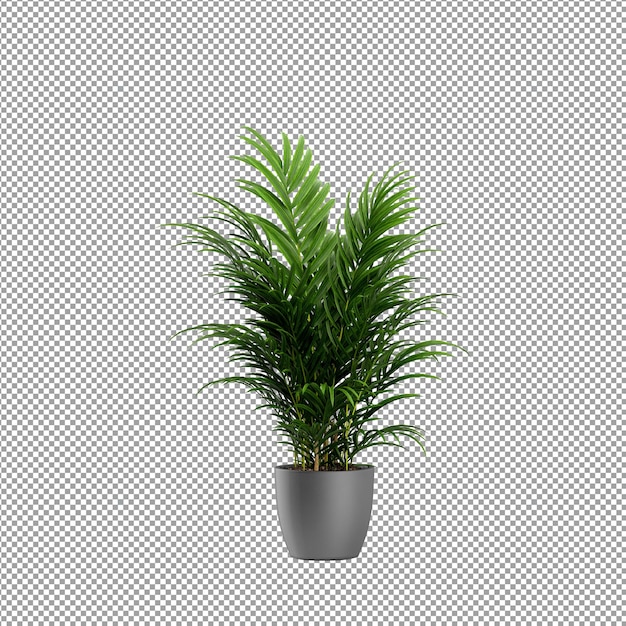 PSD vue rapprochée d'une fleur dans un vase en 3d