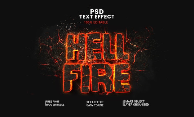 PSD vulkanfeuer-text-effekt-psd