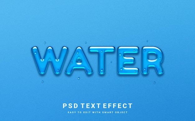 PSD wassertext-effekt
