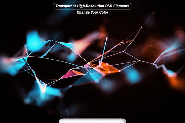 PSD wave sonore avec effet de plexus papier peint à vibration dynamique