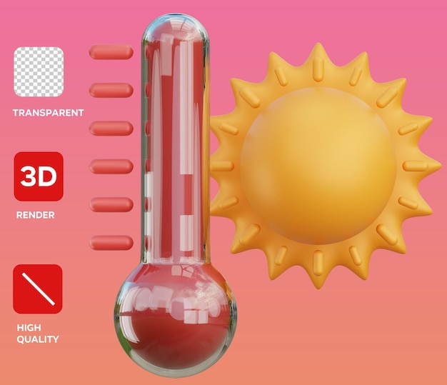 PSD žhavá 3d renderovaná ilustrace