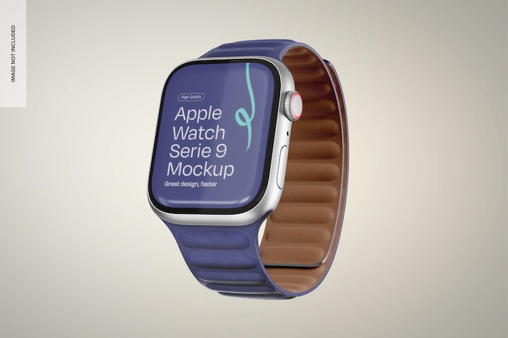 Zdarma PSD editor mockupů apple watch series 9