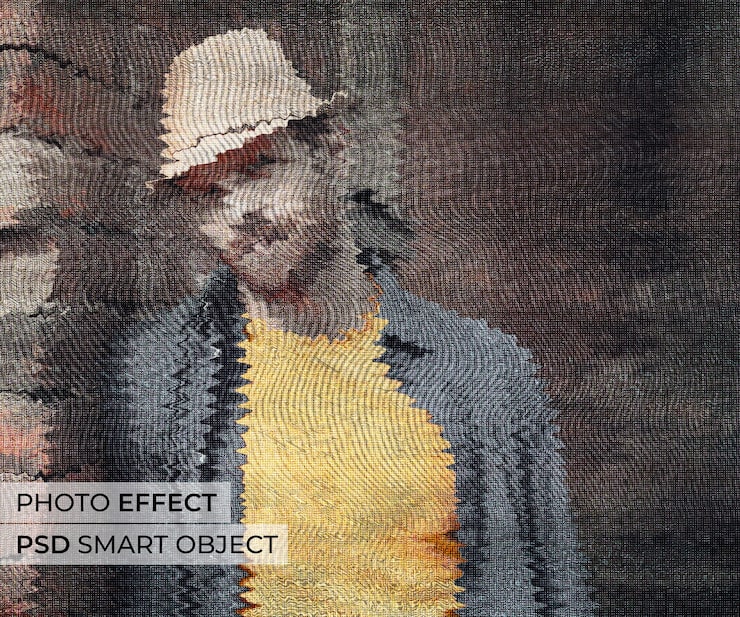 Zdarma PSD foto efekt blikání tv