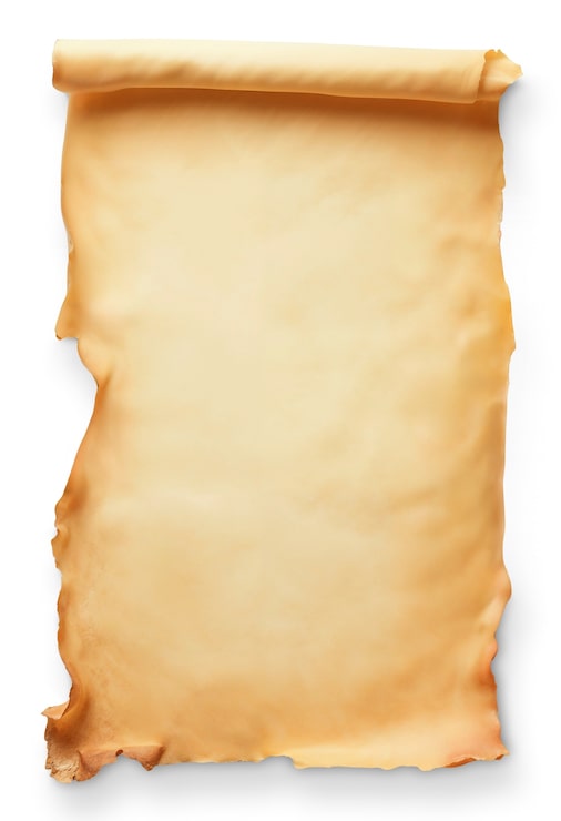 Zdarma PSD pergamenový papír izolovaný