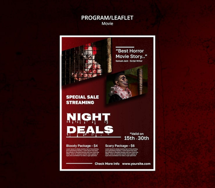Zdarma PSD šablona filmového času