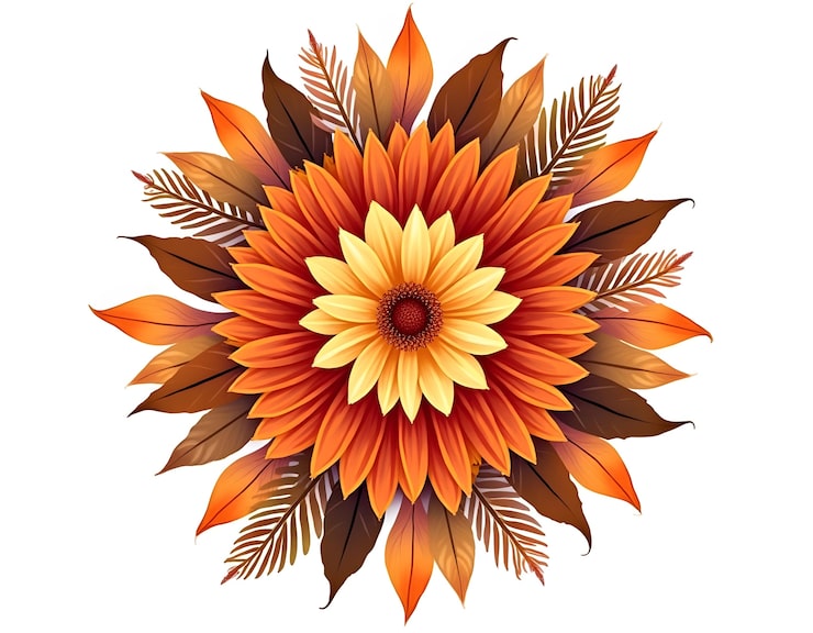 Ücretsiz Fotoğraf çiçekli mandala