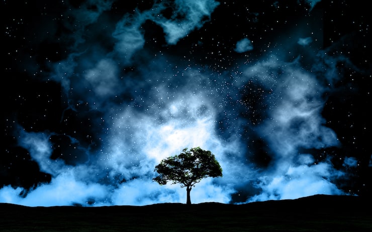 Ücretsiz Fotoğraf uzay manzaralı gece görüntüsü