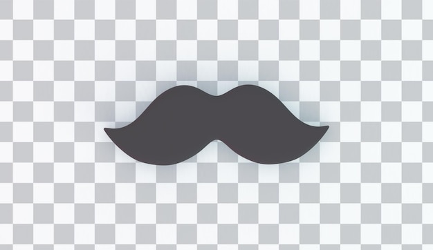 Ücretsiz PSD bıyık üstten görünüm