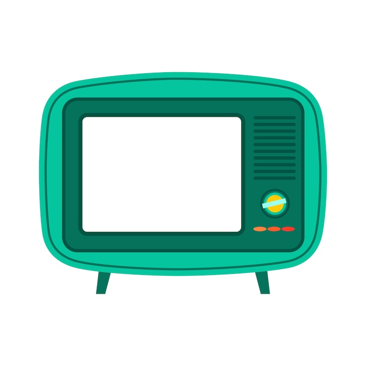 Ücretsiz PSD tv illüstrasyonu