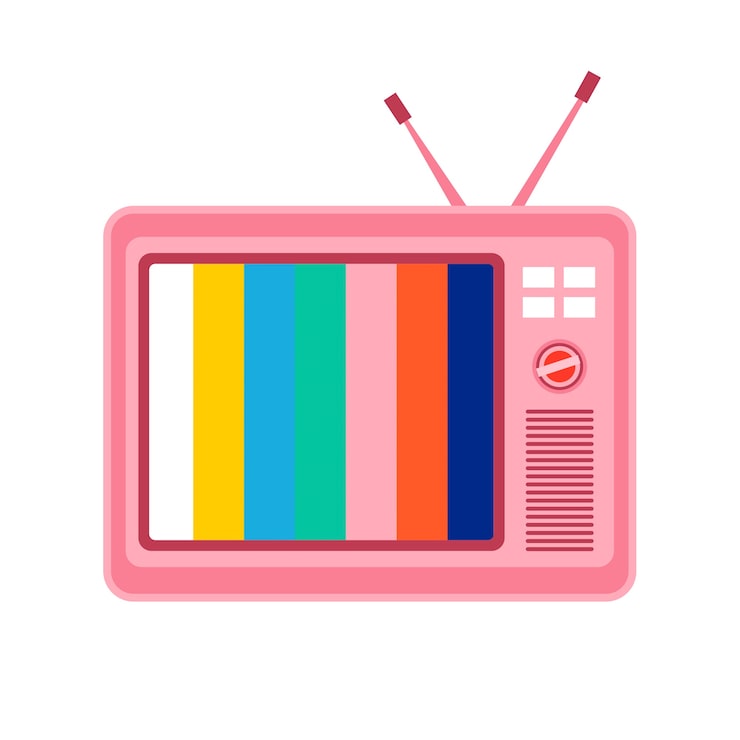 Ücretsiz PSD tv illüstrasyonu