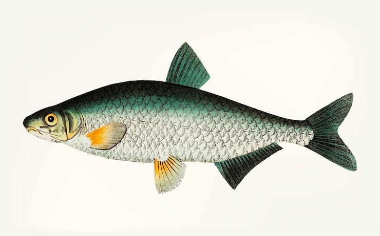 Ücretsiz Vektör elle çizilmiş vimba carp