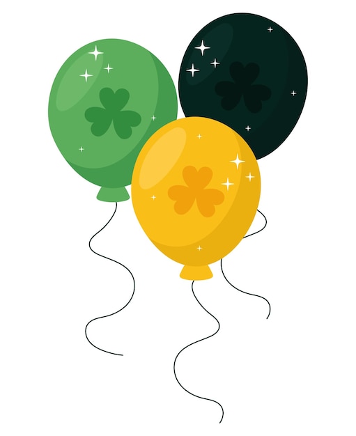 Ücretsiz Vektör patricks day balonları