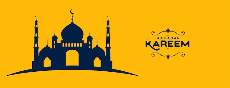 Ücretsiz Vektör ramazan bayramınız mübarek olsun düz stilinde afiş