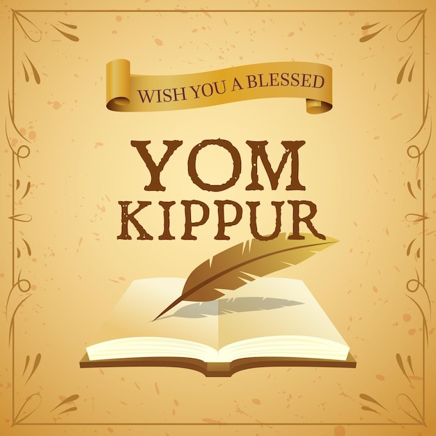 Ücretsiz Vektör retro yom kippur