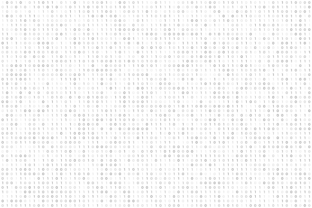 Ücretsiz Vektör web tech beyaz arka plan dijital ikili kod programlama dili
