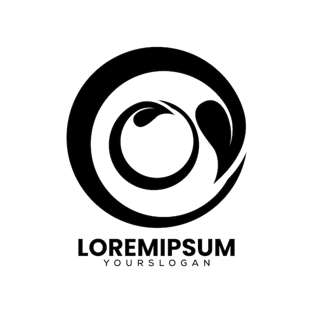Ücretsiz Vektör yaprak simgesi logo tasarım şablonu