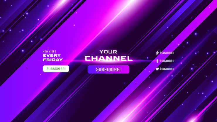 Ücretsiz Vektör yaratıcı teknoloji youtube banner'ı