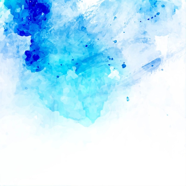 Vecteur gratuit arrière-plan en aquarelle bleue