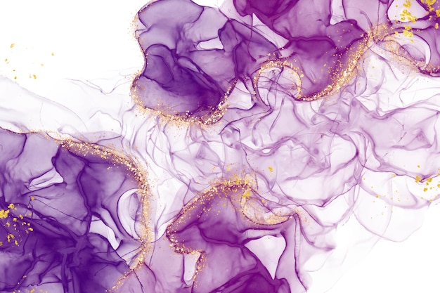 Vecteur gratuit arrière-plan en aquarelle avec une feuille dorée