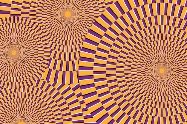 Vecteur gratuit arrière-plan d'illusion optique psychédélique