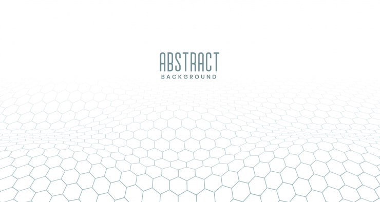 Vecteur gratuit arrière-plan numérique abstrait hexagonal blanc