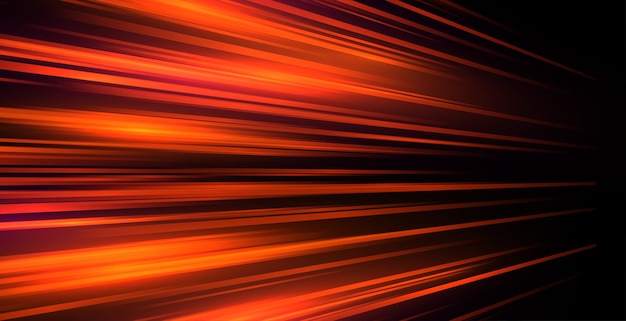 Vecteur gratuit arrière-plan de traînée de lumière rouge en perspective