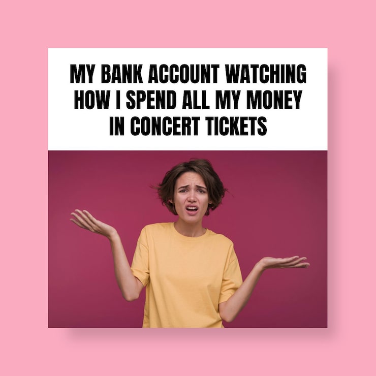 Vecteur gratuit billets de concert mème