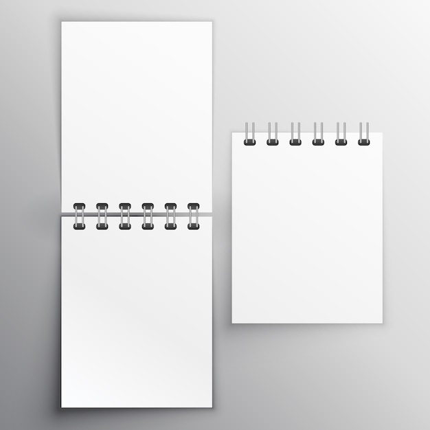 Vecteur gratuit cahier de notes