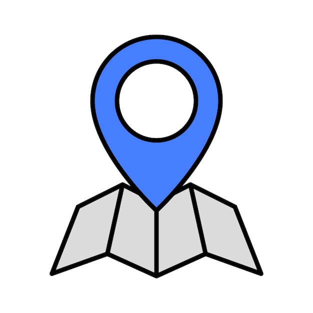 Vecteur gratuit carte du pin de l'emplacement