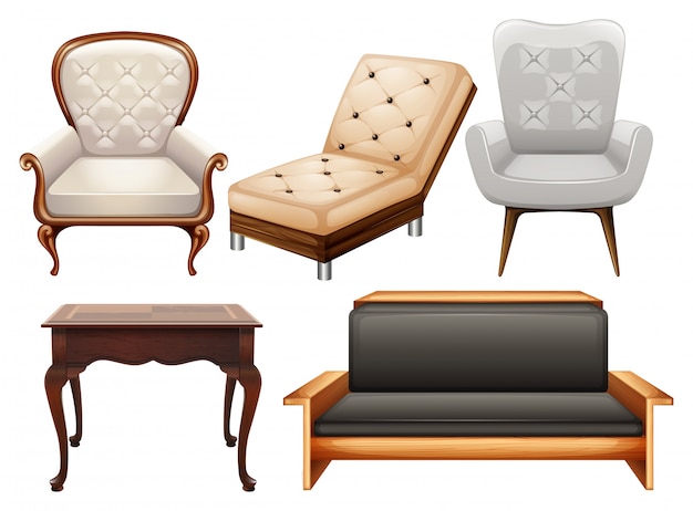 Vecteur gratuit des chaises