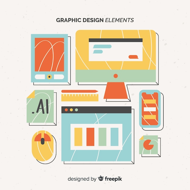 Vecteur gratuit collection d'éléments de design graphique