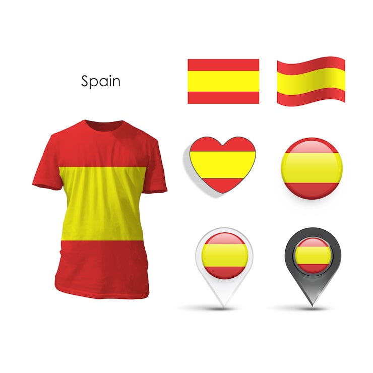 Vecteur gratuit collection d'éléments en espagne