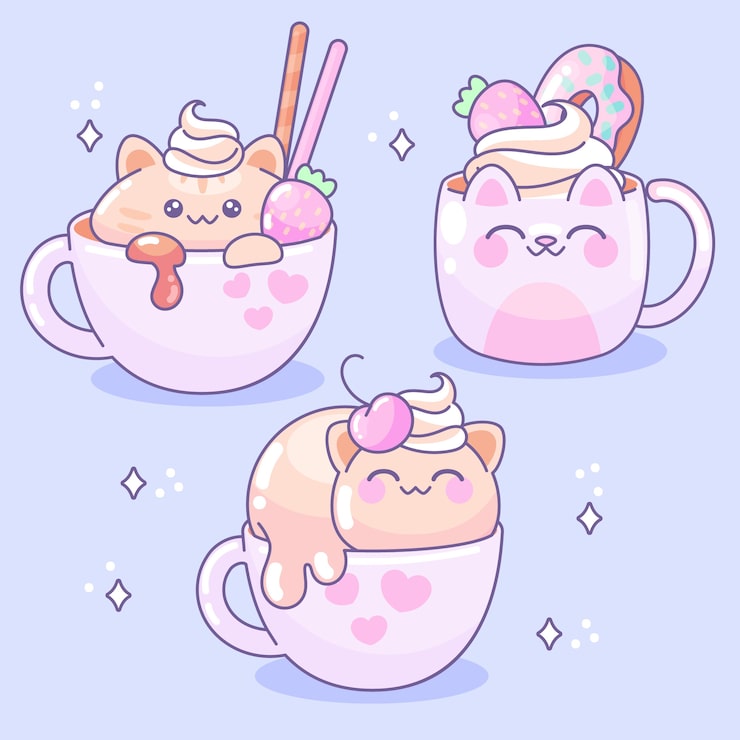 Vecteur gratuit collection d'objets kawaii dessinés à la main