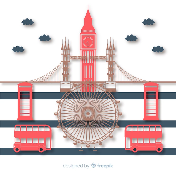 Vecteur gratuit composition de monument élégant avec un design plat