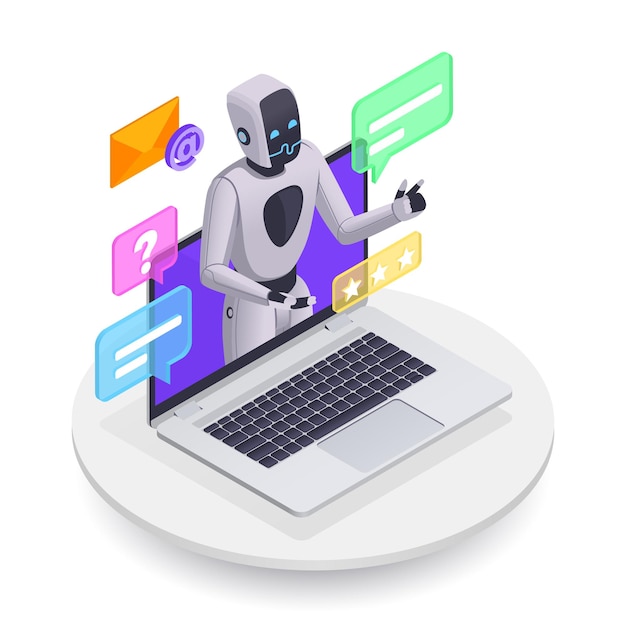 Vecteur gratuit concept isométrique du centre d'appels