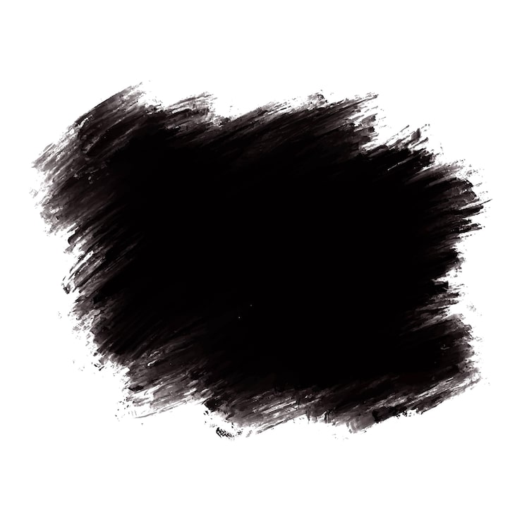 Vecteur gratuit conception abstraite de traits de pinceau noir